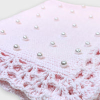 Gita - Girl's Blanket With White Pearls