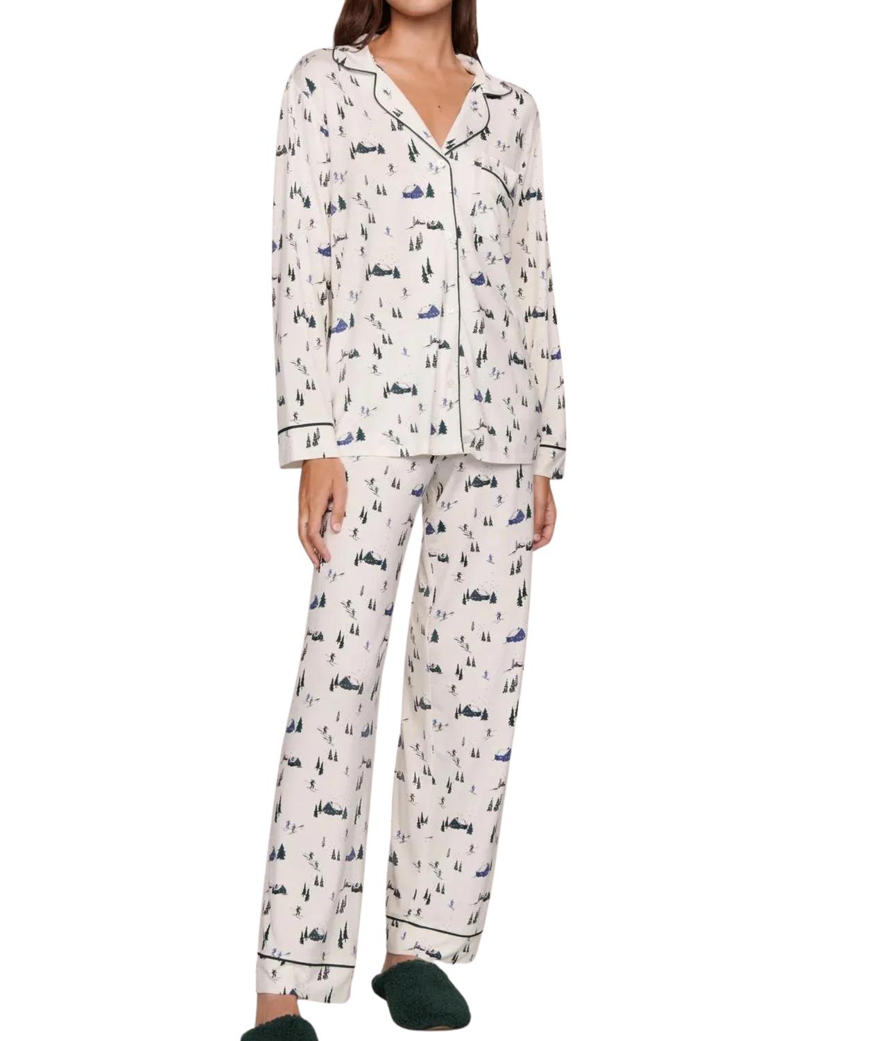 Eberjey - Gisele Printed Long Pajama Set