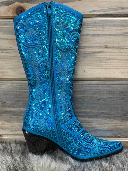 Tall Sequin Boots