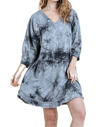 Umgee - Tie Dye Frayed Hem Dress
