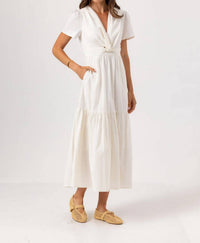 sundays Fleet Maxi Dress in whisper white - women's dress - detail view