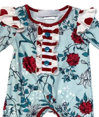 Okie + Lou - Girls Petals & Play Romper