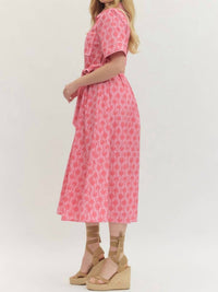 Entro - Short Sleeve Botanical Mini Dress
