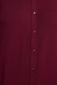 T Tahari - Collar Neck Cuff Button Detail Blouse