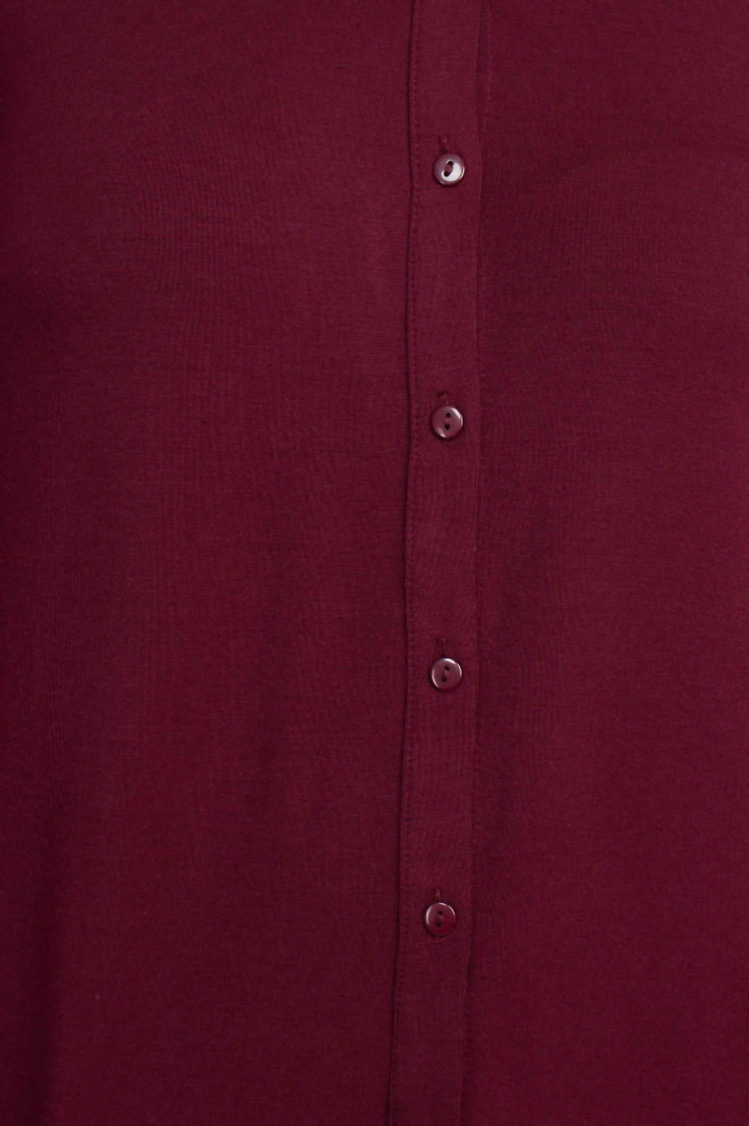 T Tahari - Collar Neck Cuff Button Detail Blouse