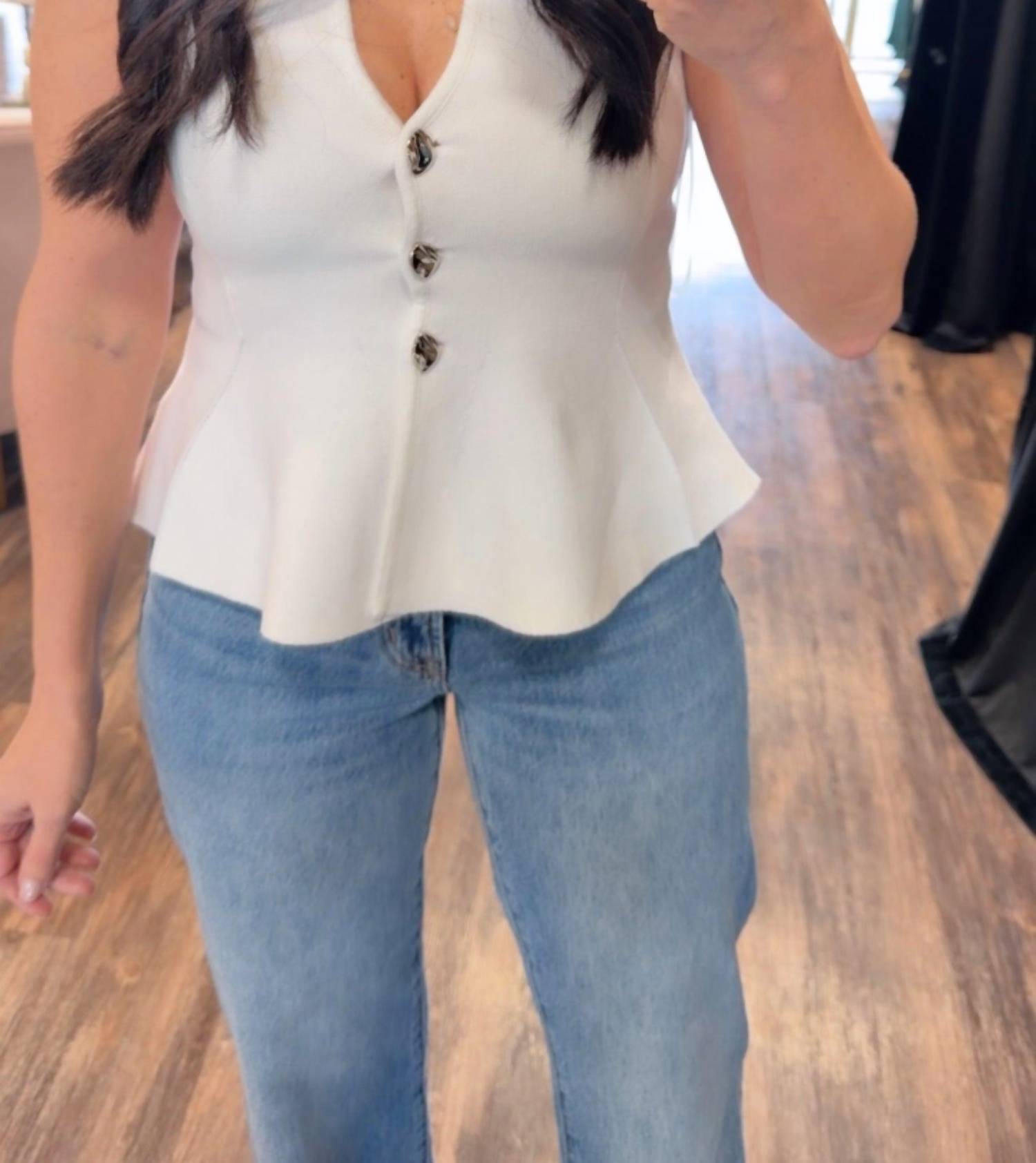 Glam - Sutton Peplum Knit Top
