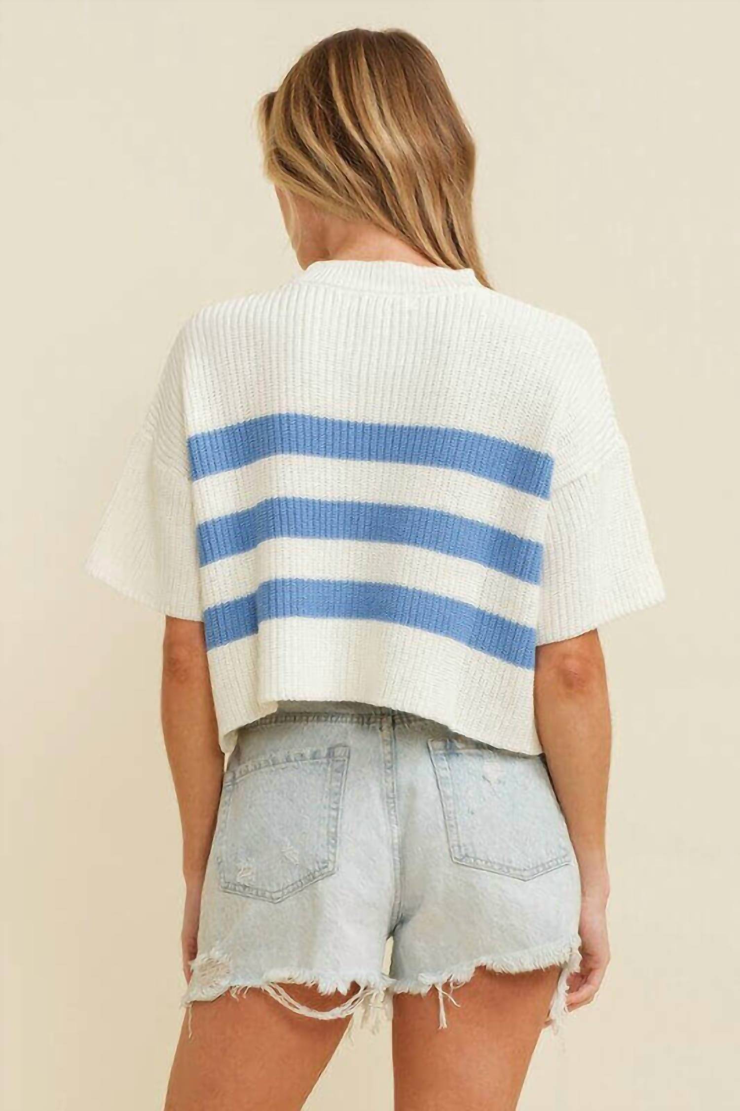 Cloud Ten - Corie Stripe Top