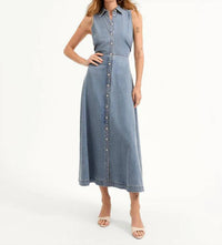 Veronica Beard - Women's Starlight Denim Fuller Midi Dress