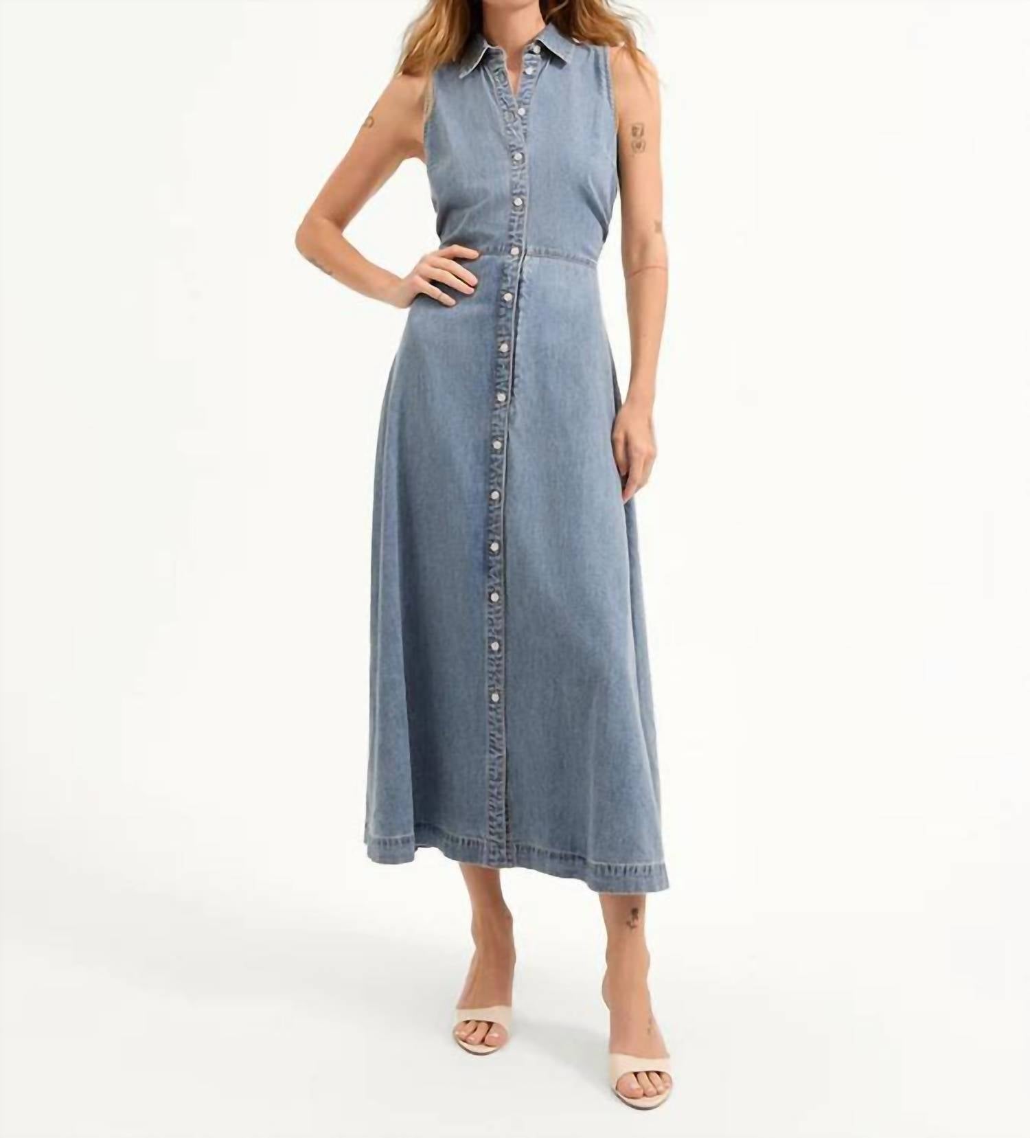 Veronica Beard - Women's Starlight Denim Fuller Midi Dress