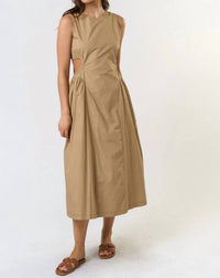 Lalavon - The Florence Cotton Cut Out Midi Dress
