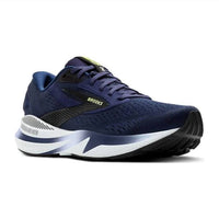BROOKS Men's Adrenaline Gts 24 Running Shoes in peacoat black sharp green 3 - men's shoe - detail view