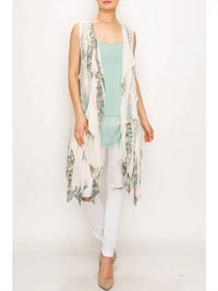Origami - Chiffon Layered Crochet Vest