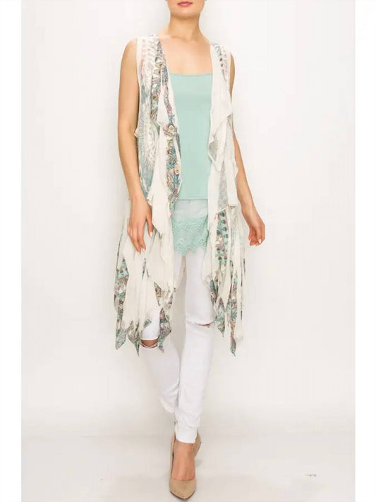 Origami - Chiffon Layered Crochet Vest