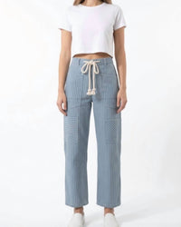 Bibi - Utility Wide-leg Denim Pants