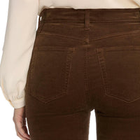 FRAME Le Sleek Straight Corduroy in bitter chocolate 1 - women's pants - view 5