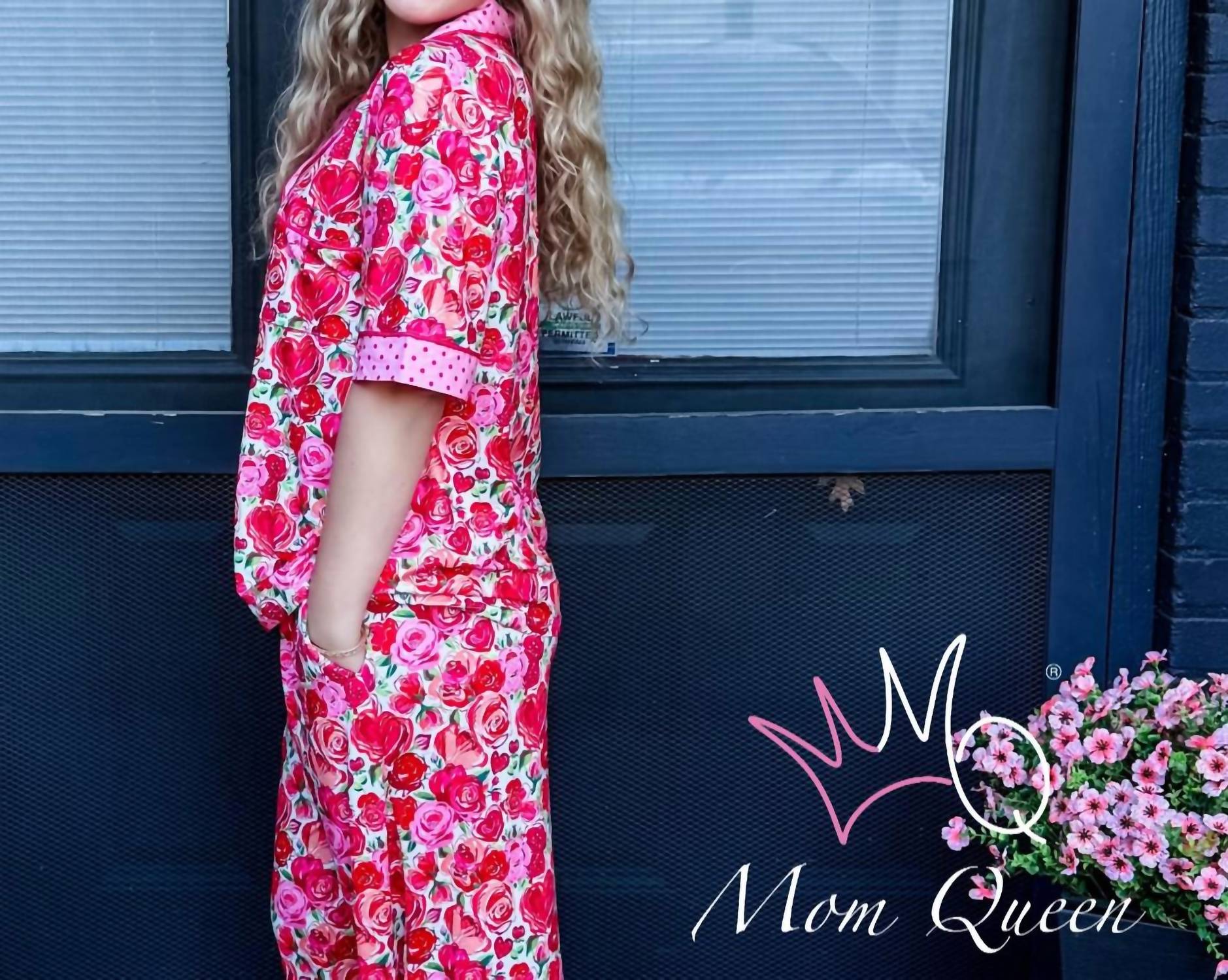 Paige The 2-piece Pajama Set in red - women's sleepwear - view 5
