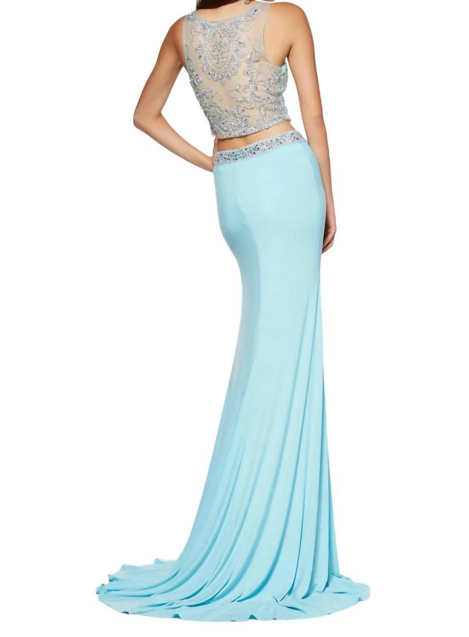 Angela & Alison - Embroidered Prom Dress