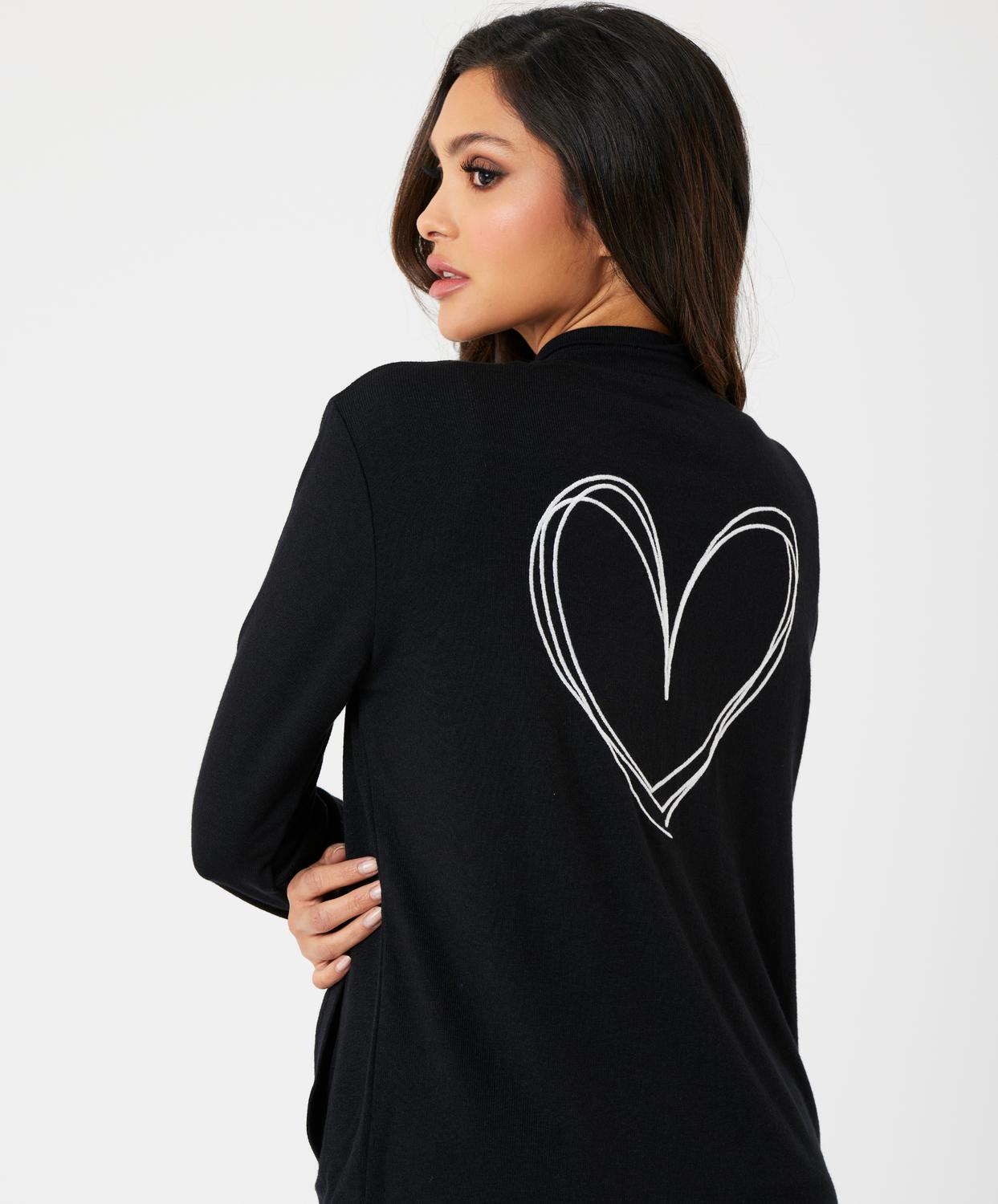 French Kyss - Heart Back Zip Up Jacket