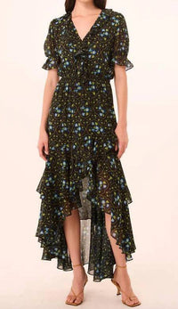 Misa Los Angeles - Jodie High-low Hem Midi Dress