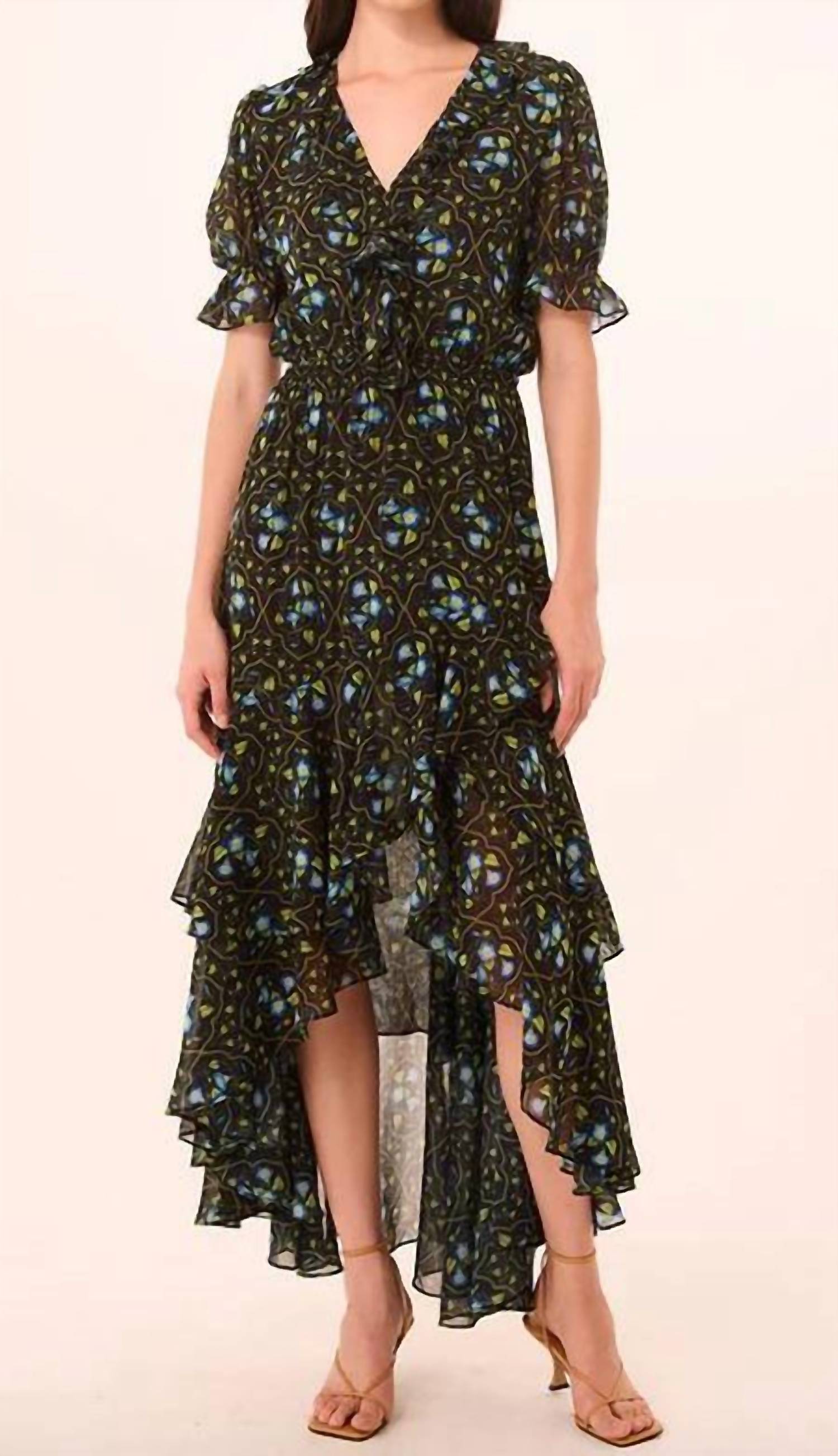 Misa Los Angeles - Jodie High-low Hem Midi Dress