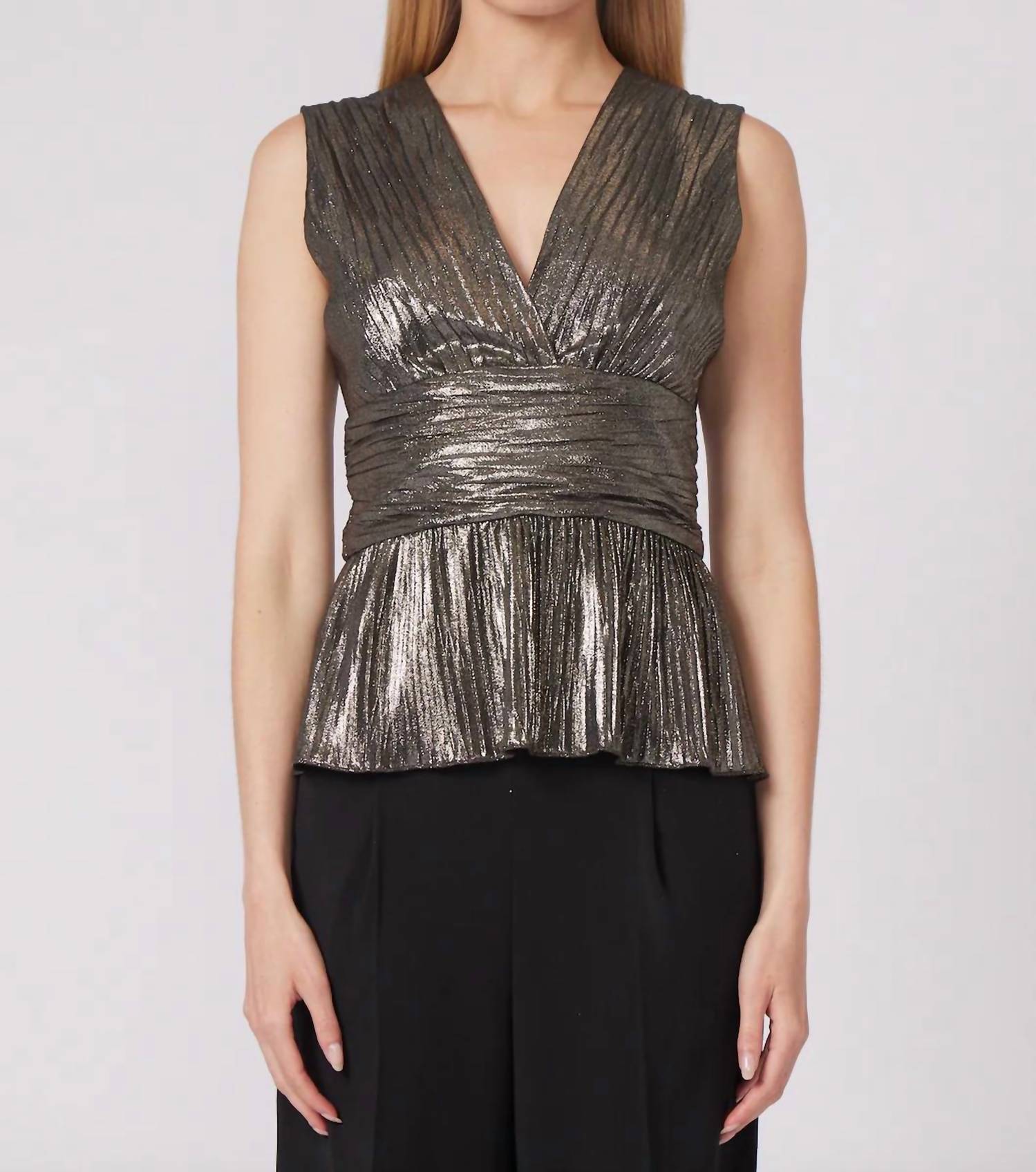 Gilner Farrar - Emory Lurex Sleeveless Top