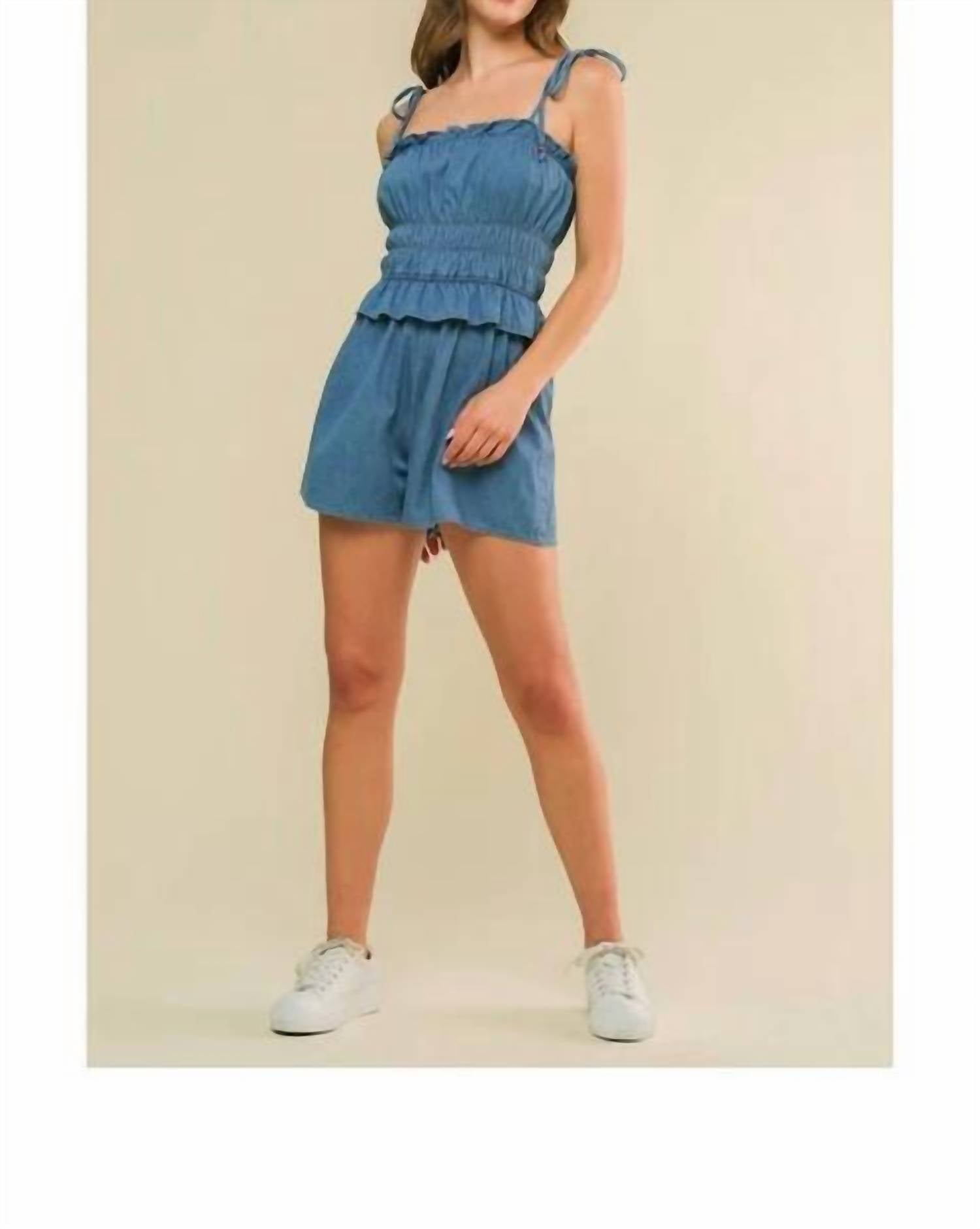 Flying Tomato - Indiana Denim Romper