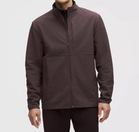 lululemon Grid Fleece Full-zip Jacket in sequoia - men's sweater