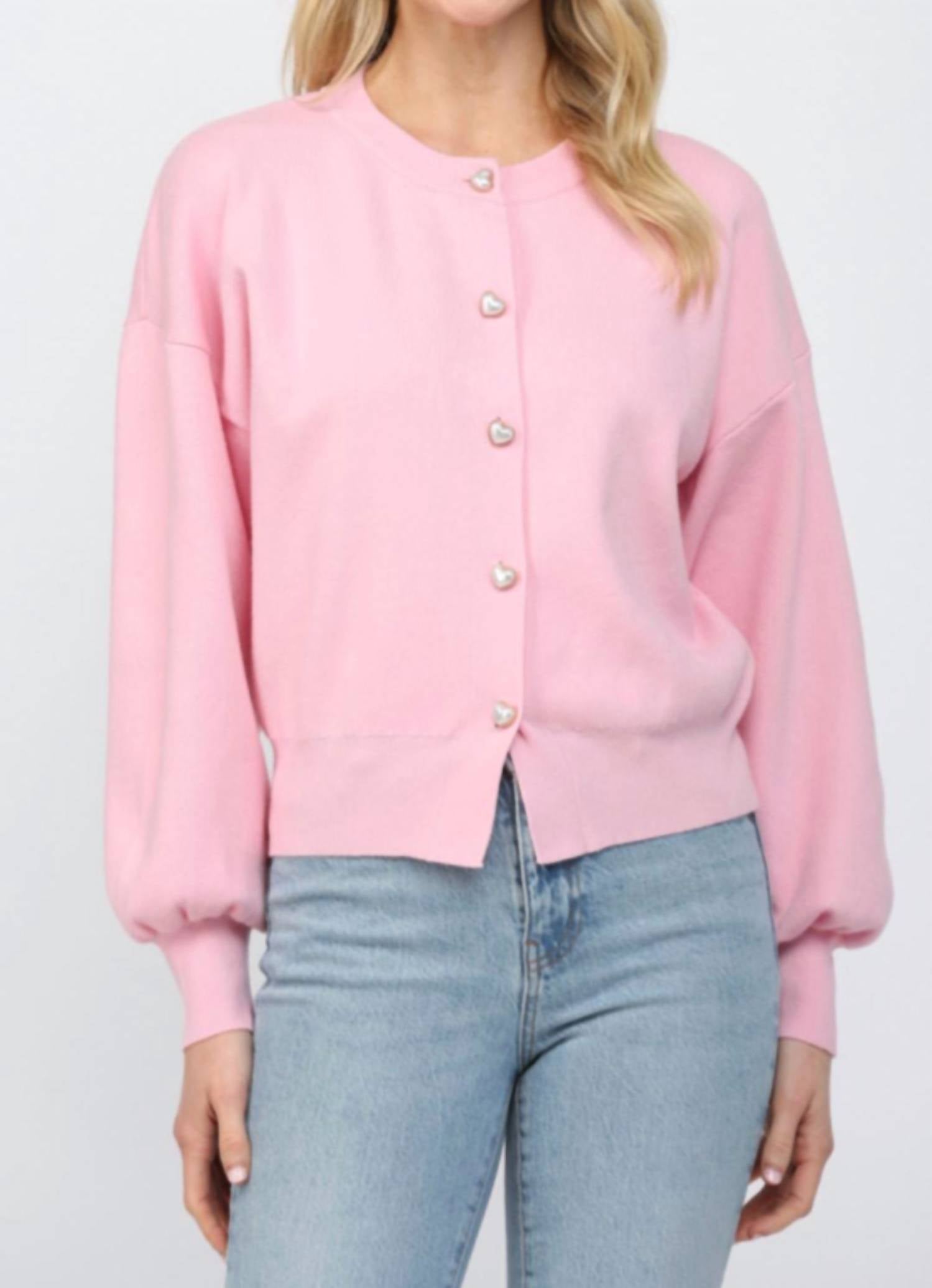 Fate - Heart Shaped Button Down Cardigan