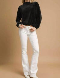 Umgee - Velvet Mock Neck Top