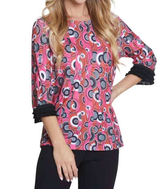 Multiples - Print Slub Knit Top