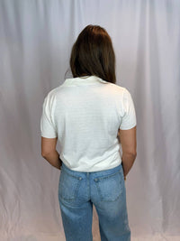 Mimosa - Margot Collared Short Sleeve Knit Top