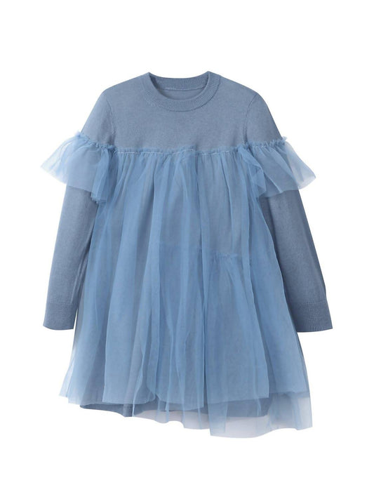 Kids Knit Tulle Dress