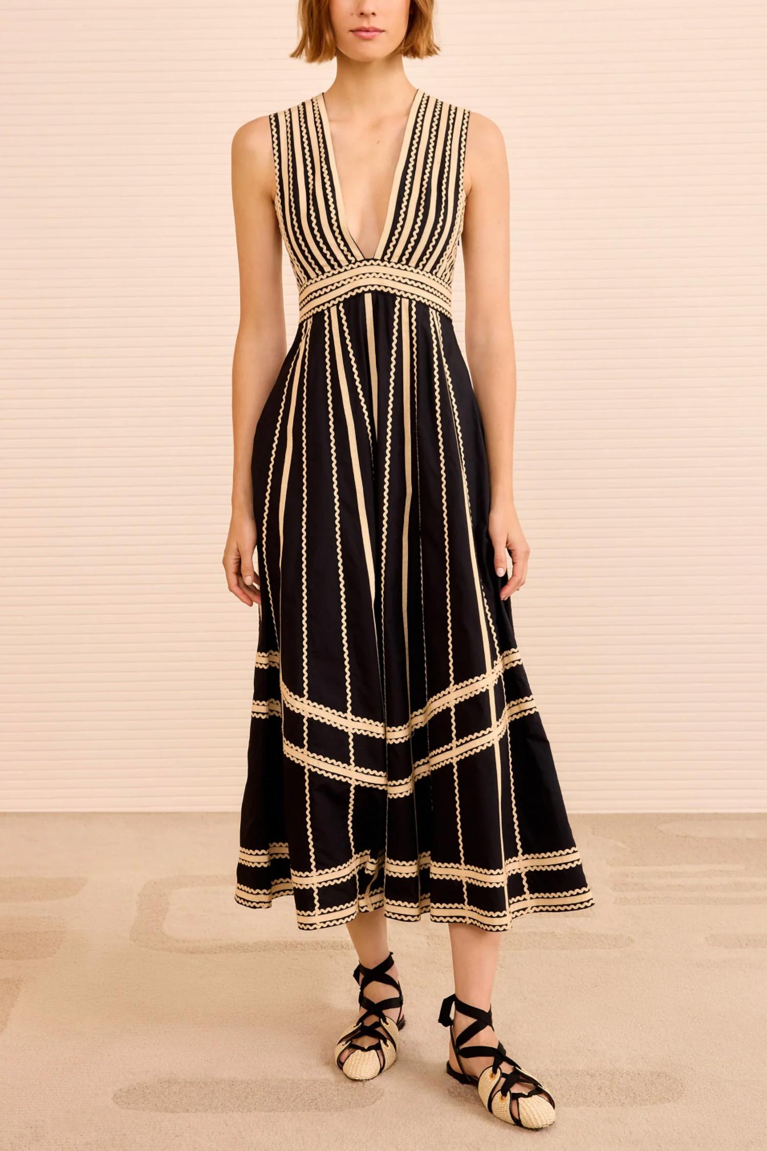 Ulla Johnson - Palermo Deep V Midi Dress
