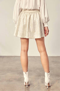 Mustard Seed - Sequin Skater Skirt