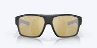 Costa Del Mar Men's Diego Square Polarized Sunglasses in matte black sunrise silver mirror - men's accessory - alternate view