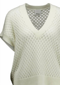Allude - Women's Short Sleeve V-sweater