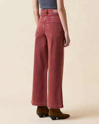 Le Jean Virginia Wide Leg Ankle Jeans in sandwashed spiced - women's pants - view 5