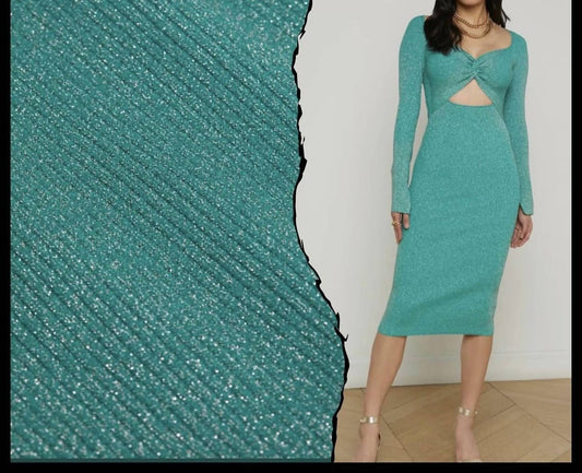 L'Agence - Boa Twisted Front Metallic Dress