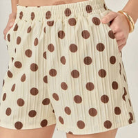 English Factory - Textured Polka Dot Shorts