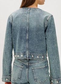 Rails Women's Capistrano Jacket in desert sky - women's jacket - detail view