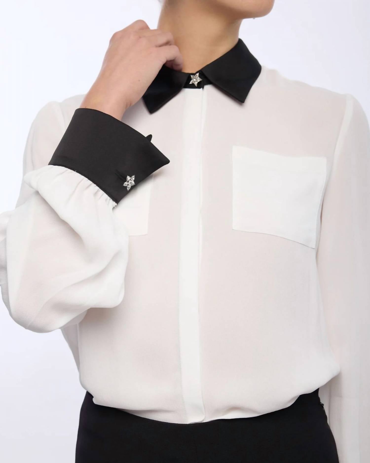 Generation Love - Denise Georgette Combo Blouse