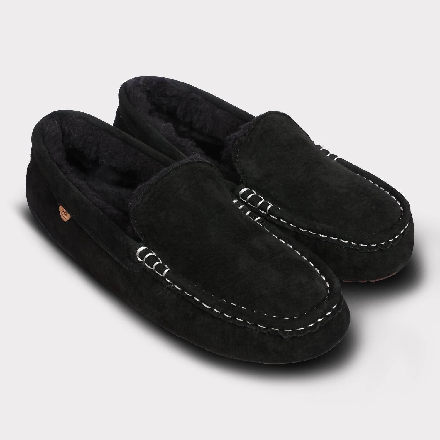 Lamo Women's Callie Slip-on Moccasin in black - women's shoe - view 9