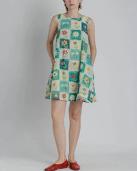 Aureum - Flower Print Mini Dress