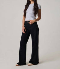 Edyson Valentino High Rise Jeans in black - women's jeans - alternate view
