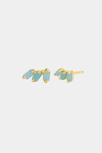 Jaxkelly - Women's Offset Trio Earrings