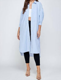 Pin Stripe Shirt Dress