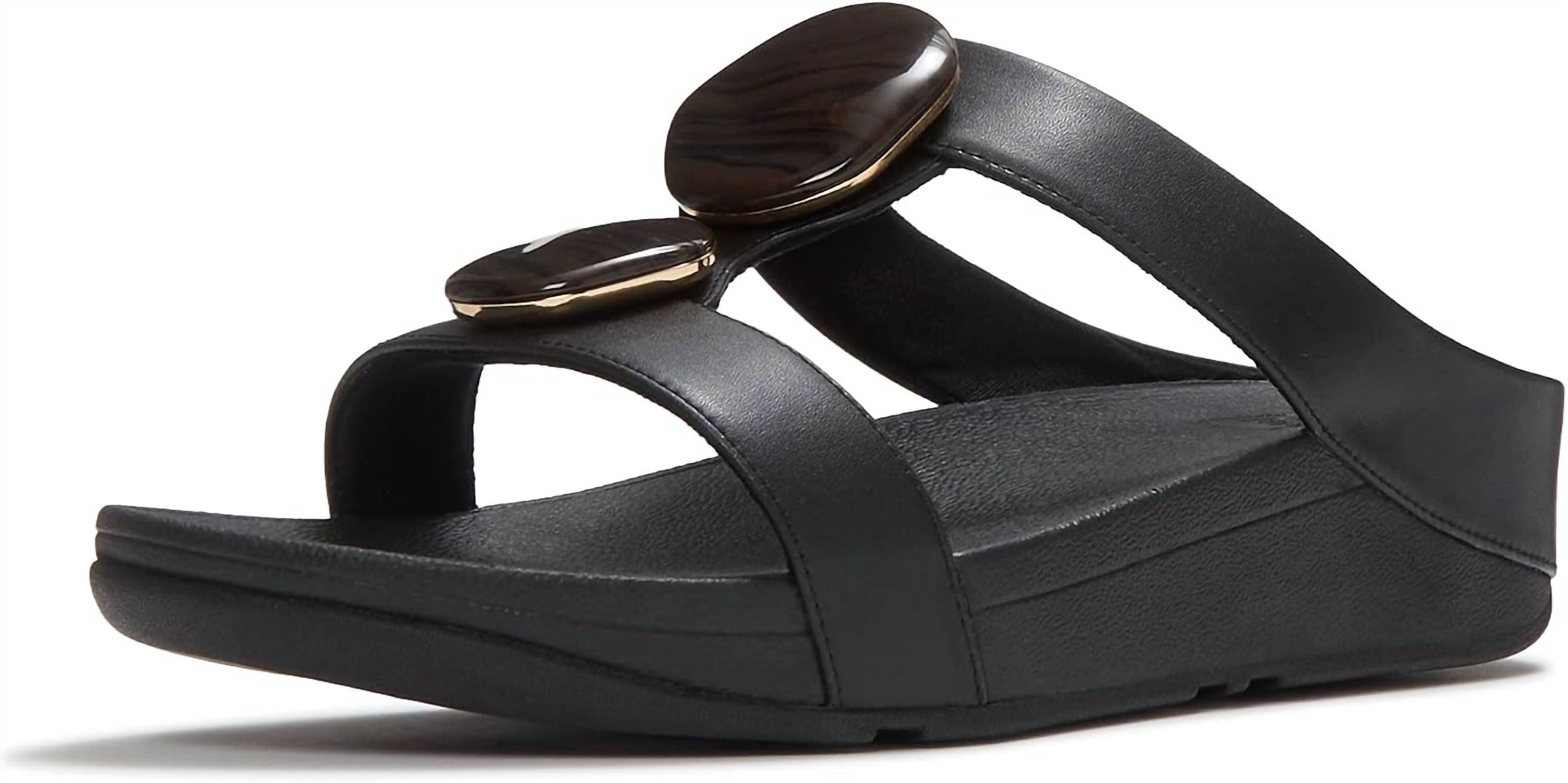 Fitflop - Women's Fino Marbled-stone H-bar Slides