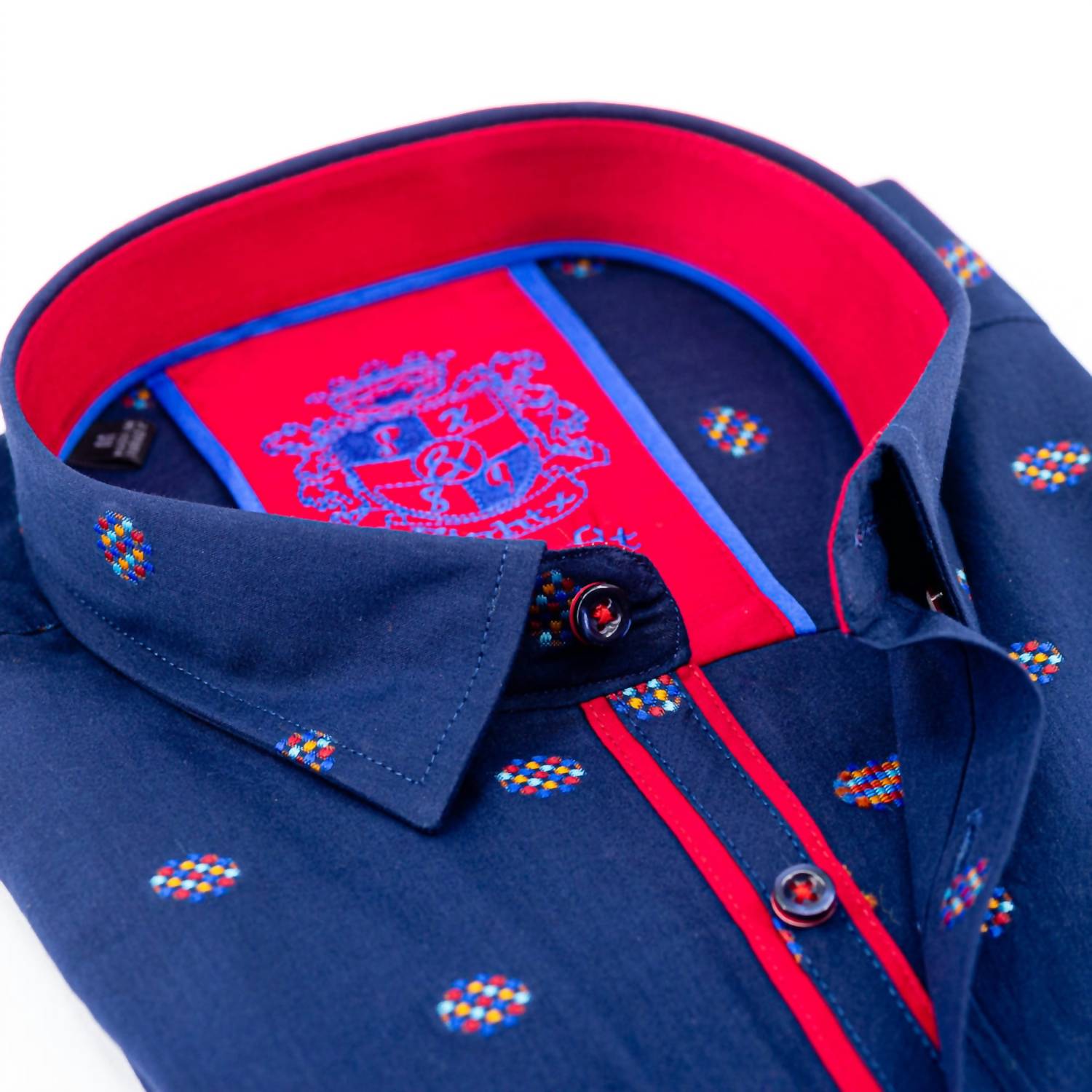 Eight X - Fill Coupe Button Down Shirt With Trim