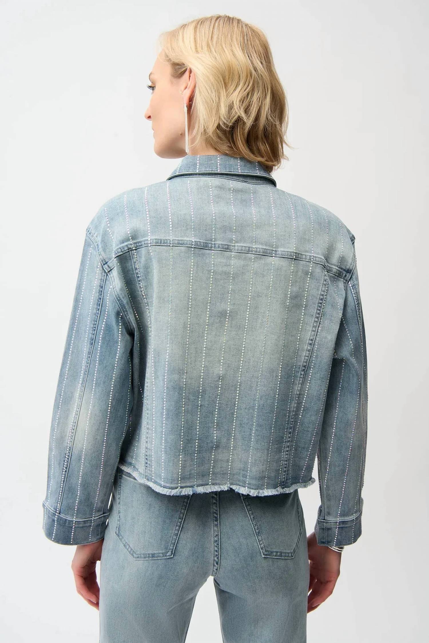 Joseph Ribkoff - Embellished Long Sleeves Jacket