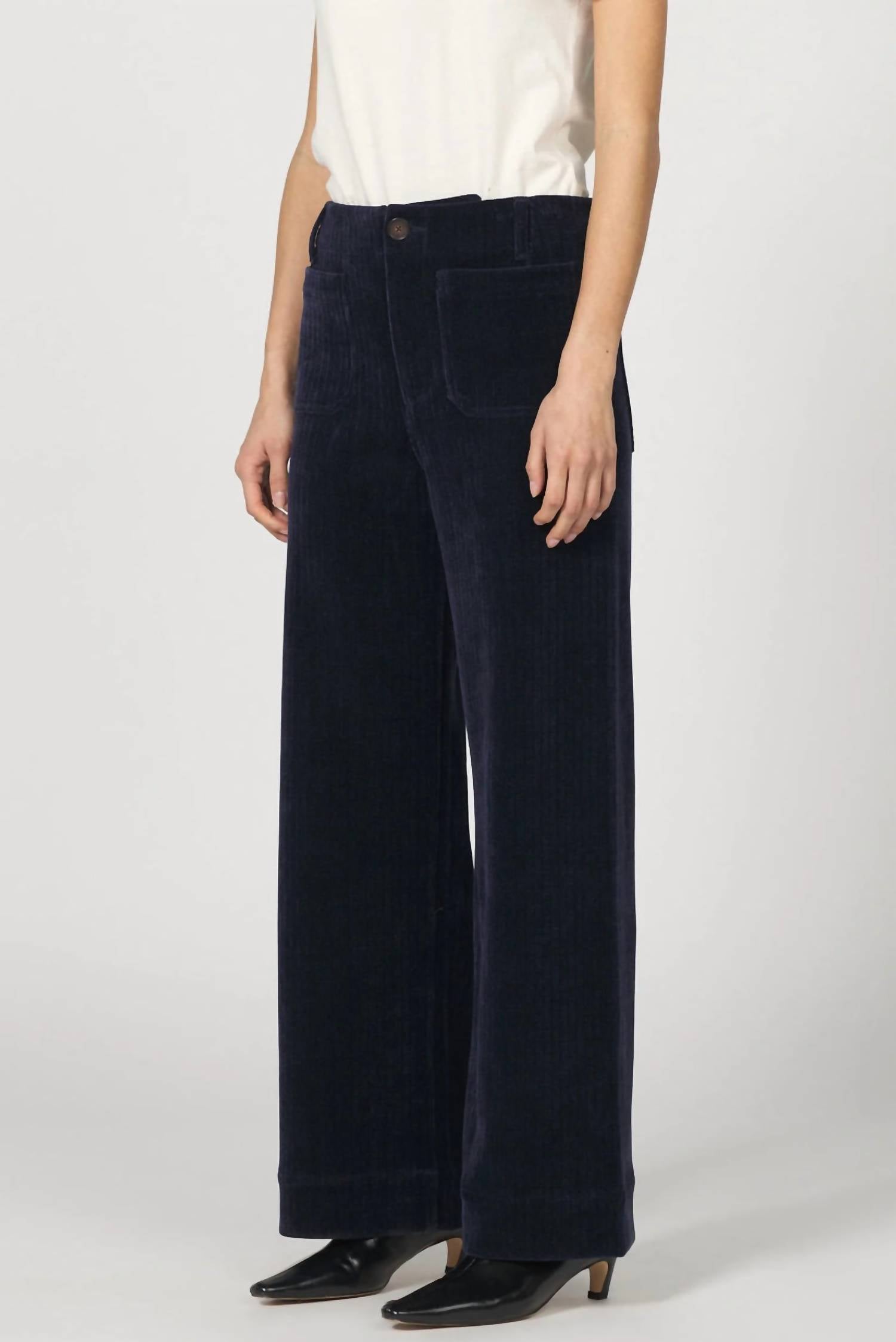DEAR JOHN DENIM Audrey High Rise Wide Leg Pants in black - women's jeans - alternate view